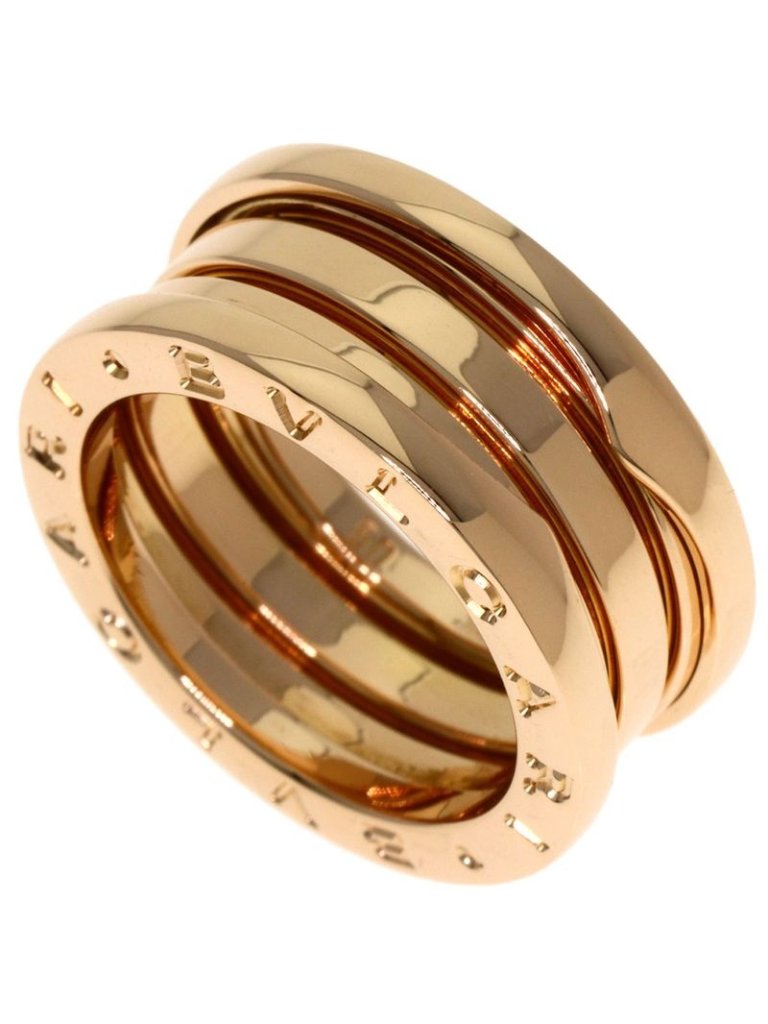 Bvlgari B-Zero One Band 50 Ring 18k Pink Gold